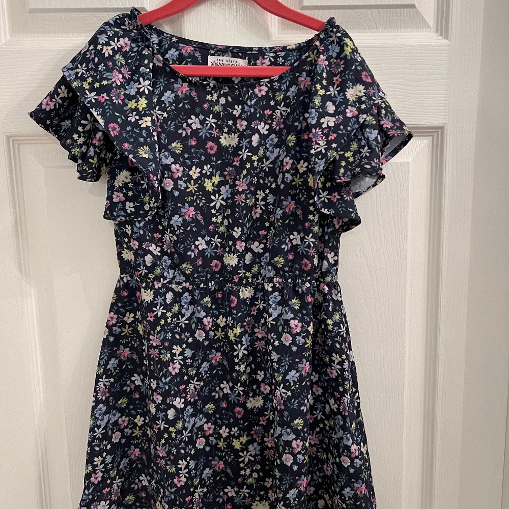 Ten Sixty Sherman Girls by Ben Sherman Floral Dress Size Medium Ruffle Sleeves